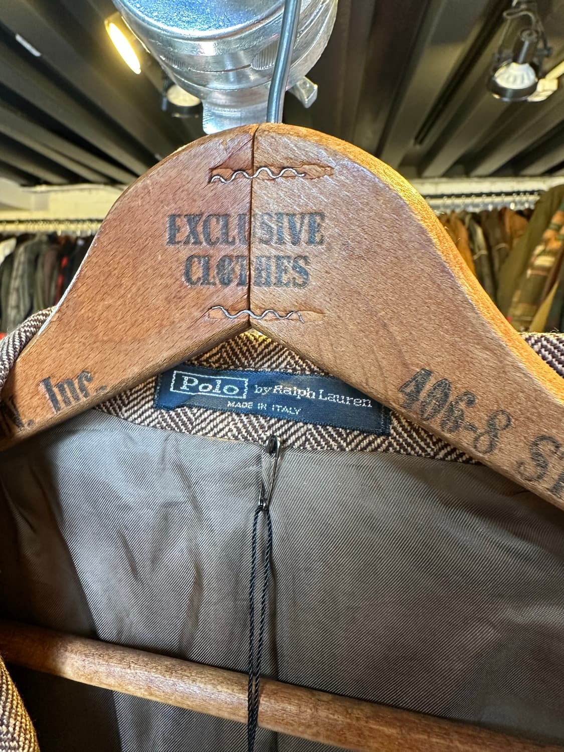 폴로 랄프로렌 울 트위드 자켓 made in italy 상품이미지8