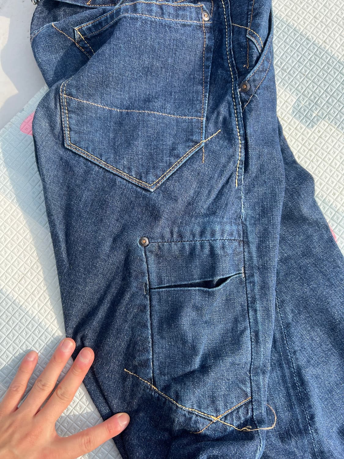 존불 커브드 데님 상품이미지4