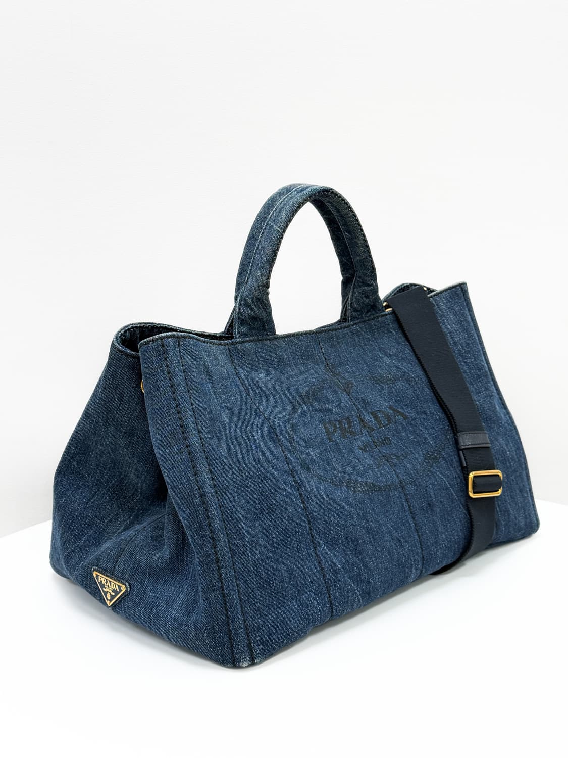 프라다 2-WAY 데님 카나파 라지 상품이미지5