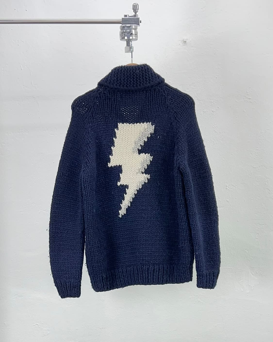 카나타 네이비 투 포켓 썬더 코위찬 스웨터 카라 자켓 상품이미지6