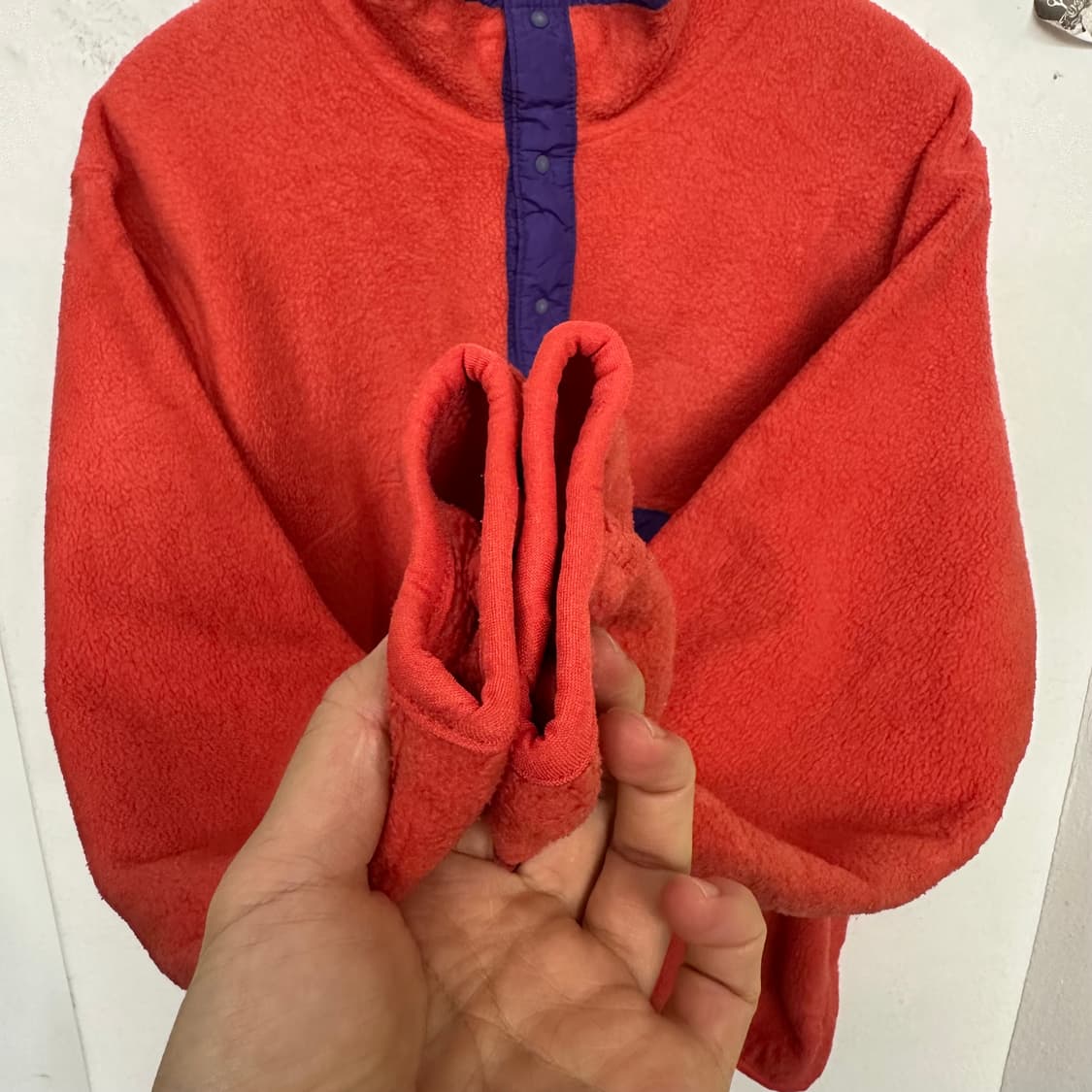 90‘s 파타고니아 신칠라 스냅티 ’코랄/퍼플‘ 상품이미지5