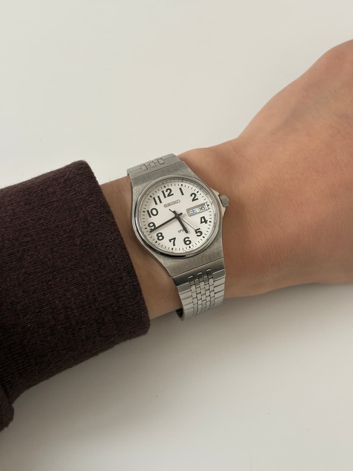 1990s Spirit Arabic Index Silver Quartz  상품이미지8