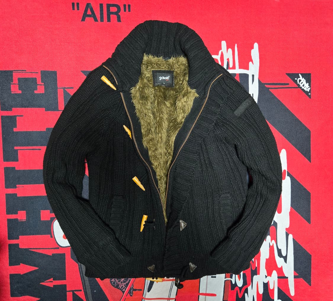 Schott 니트 집업 자켓 상품이미지1