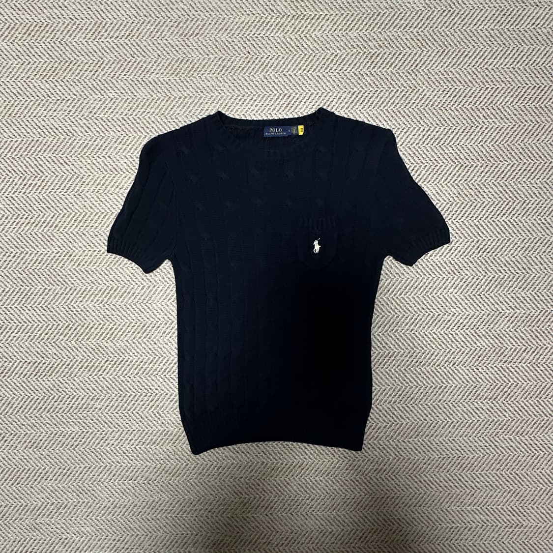 POLO RALPH LAUREN cable knit navy 상품이미지1