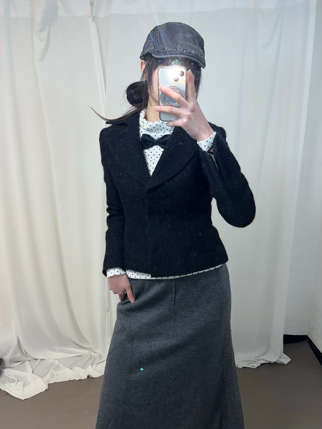 블랙 로맨틱 글리터 블레이져 상품이미지1