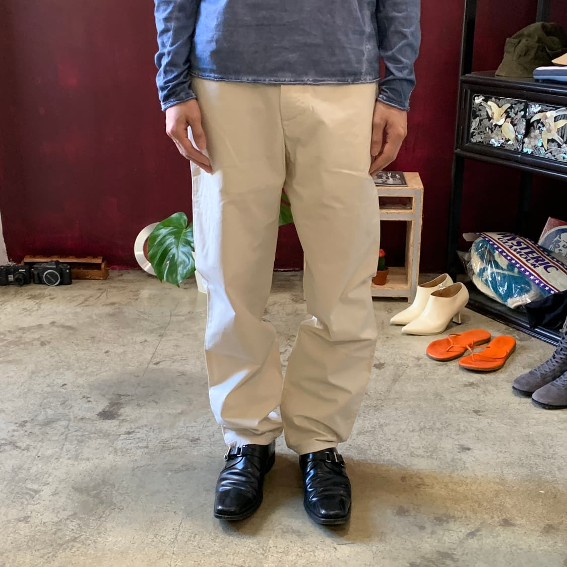 헬무트랭 1999 컬렉션 코튼 팬츠 데드스탁 상품이미지1