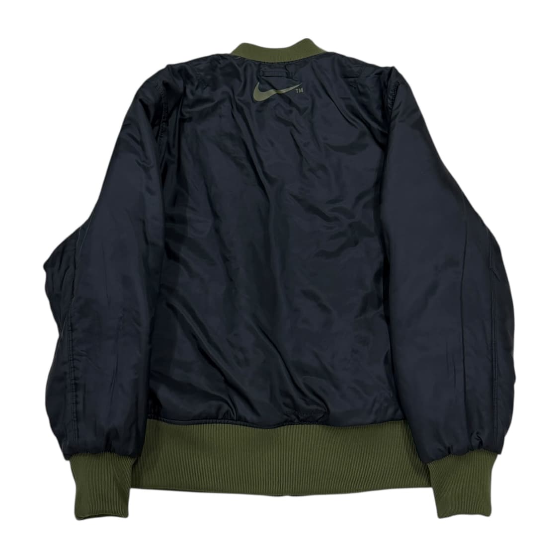 나이키 NSW 스우시 써마핏 봄버 리버서블 양면 자켓 러프 그린 블랙 상품이미지4