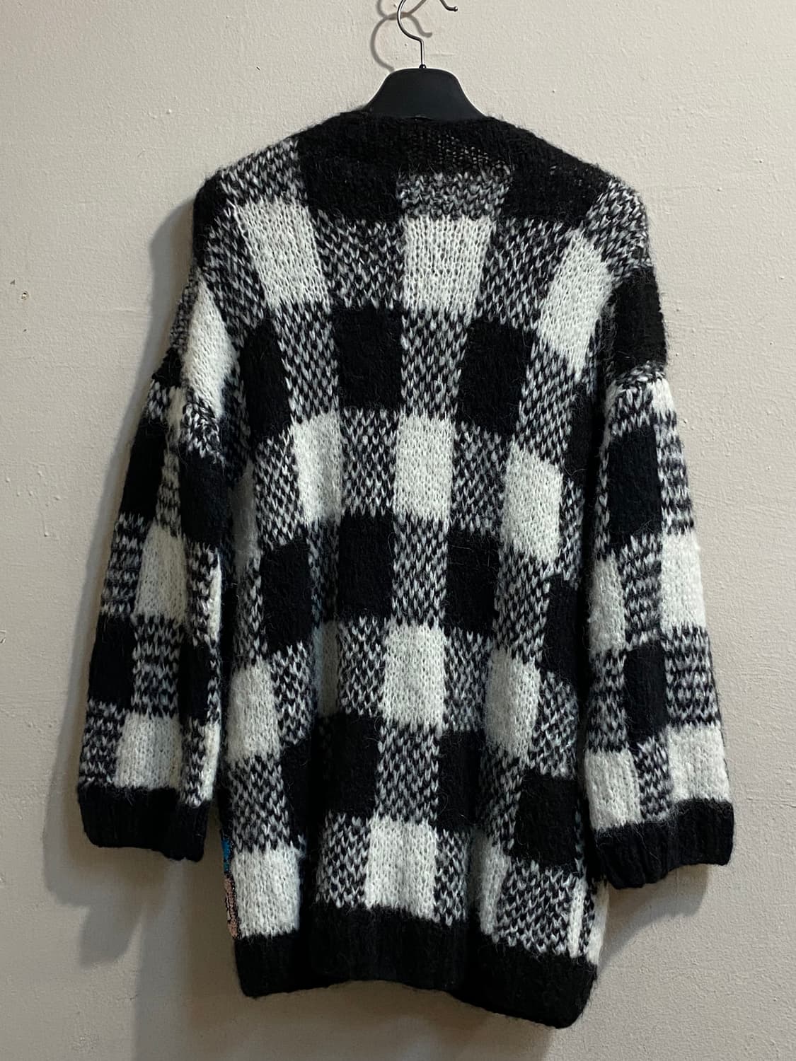 미카엘라 버거 체크 니트 가디건 상품이미지4