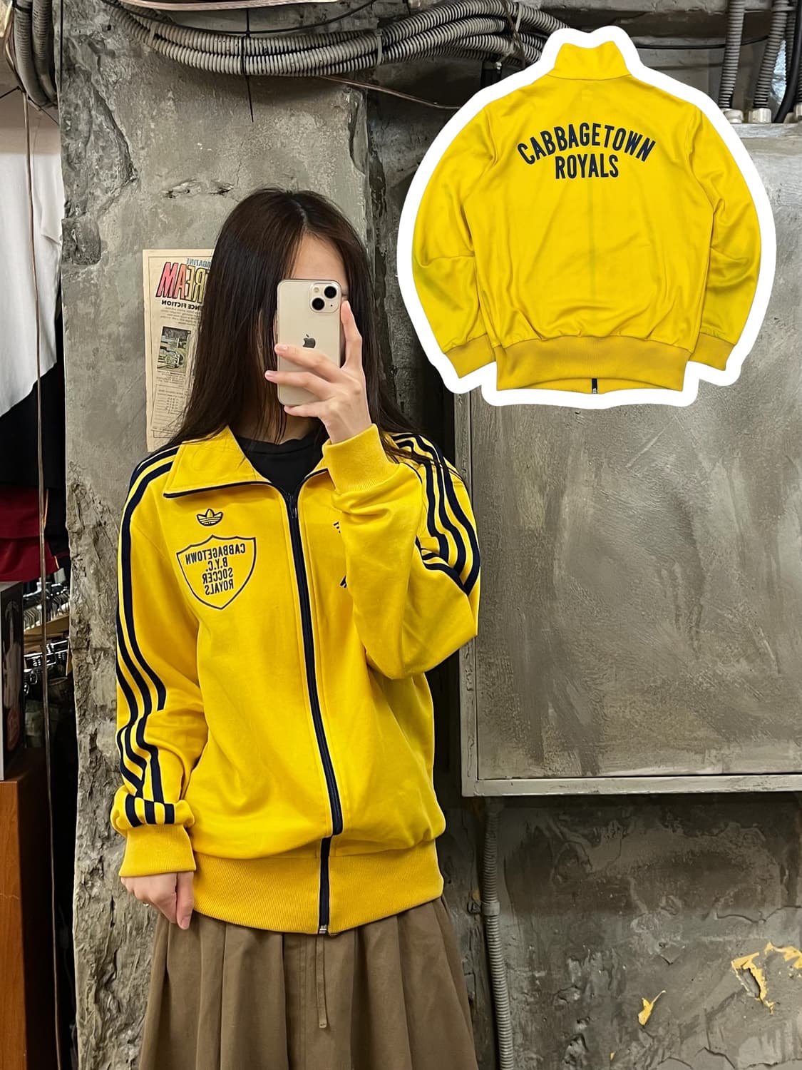 아디다스 00s OG 캐비지 타운 트랙탑 져지 옐로우 #csz636 상품이미지1
