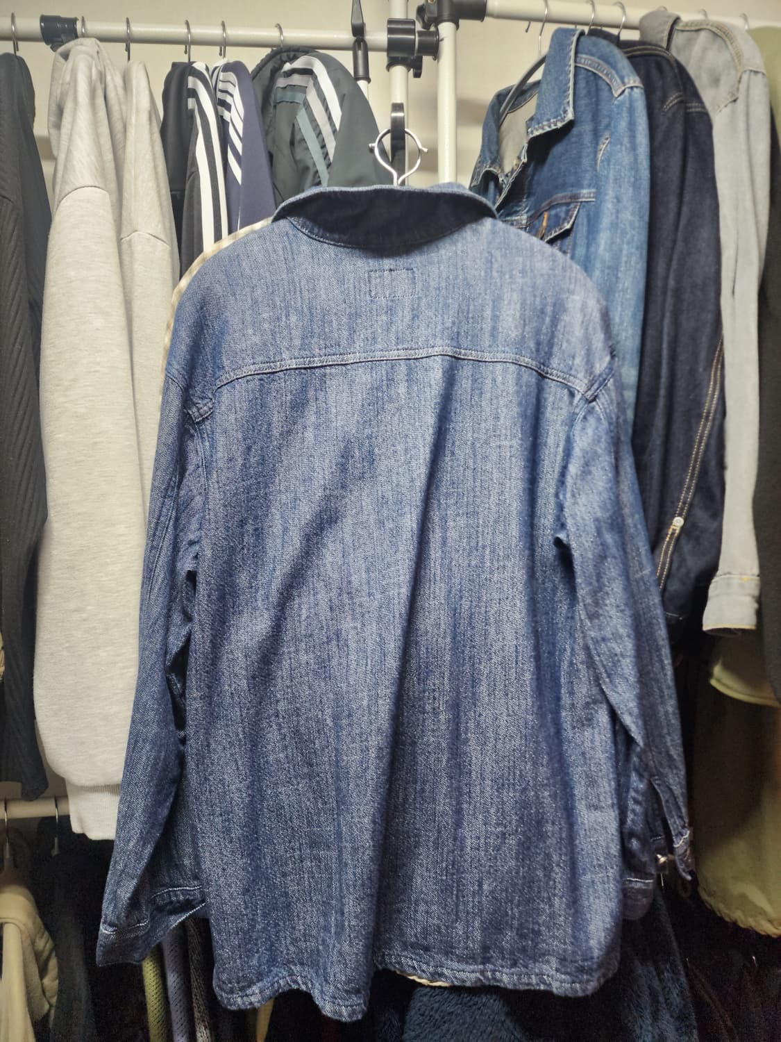 토피 데님 셔츠 자켓 L사이즈 상품이미지2