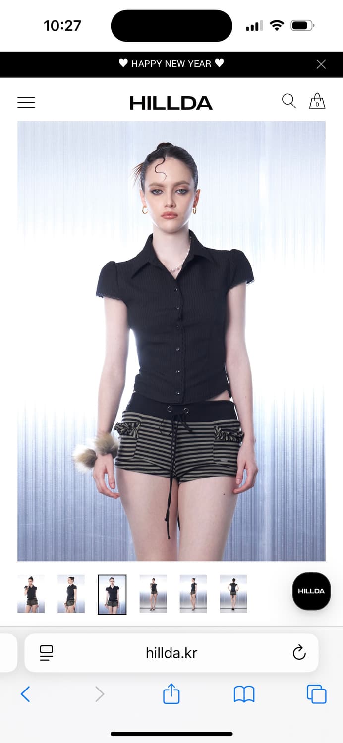 힐다 Lacy Bow Shirt 상품이미지1