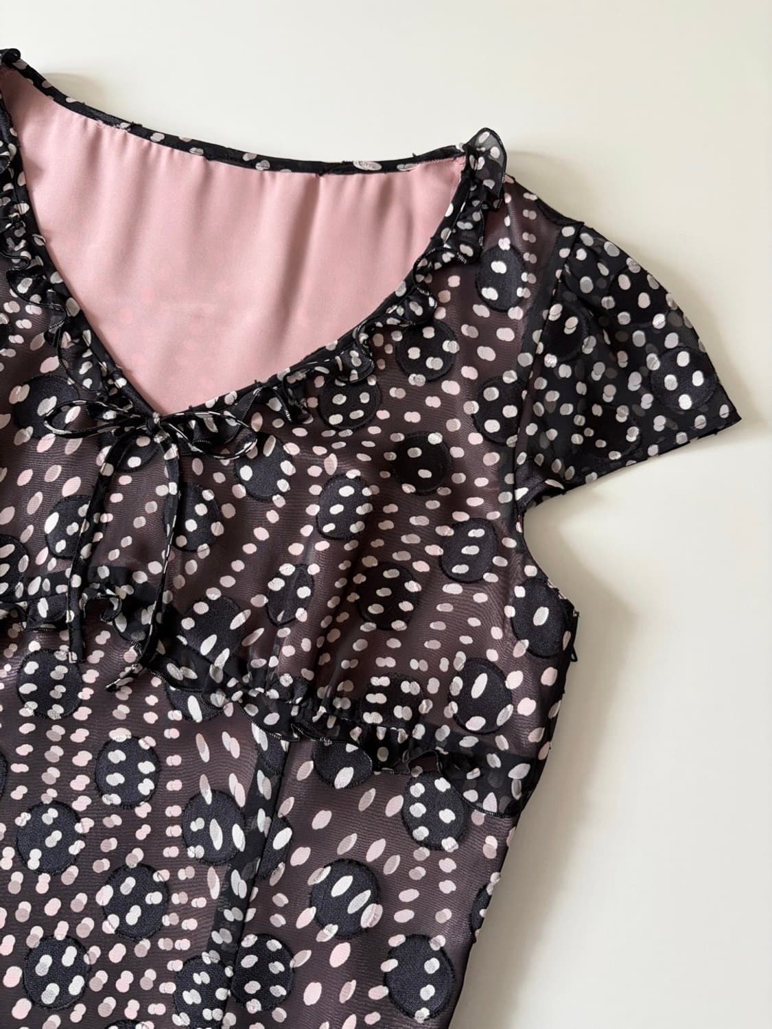 dot patterned blouse 상품이미지8
