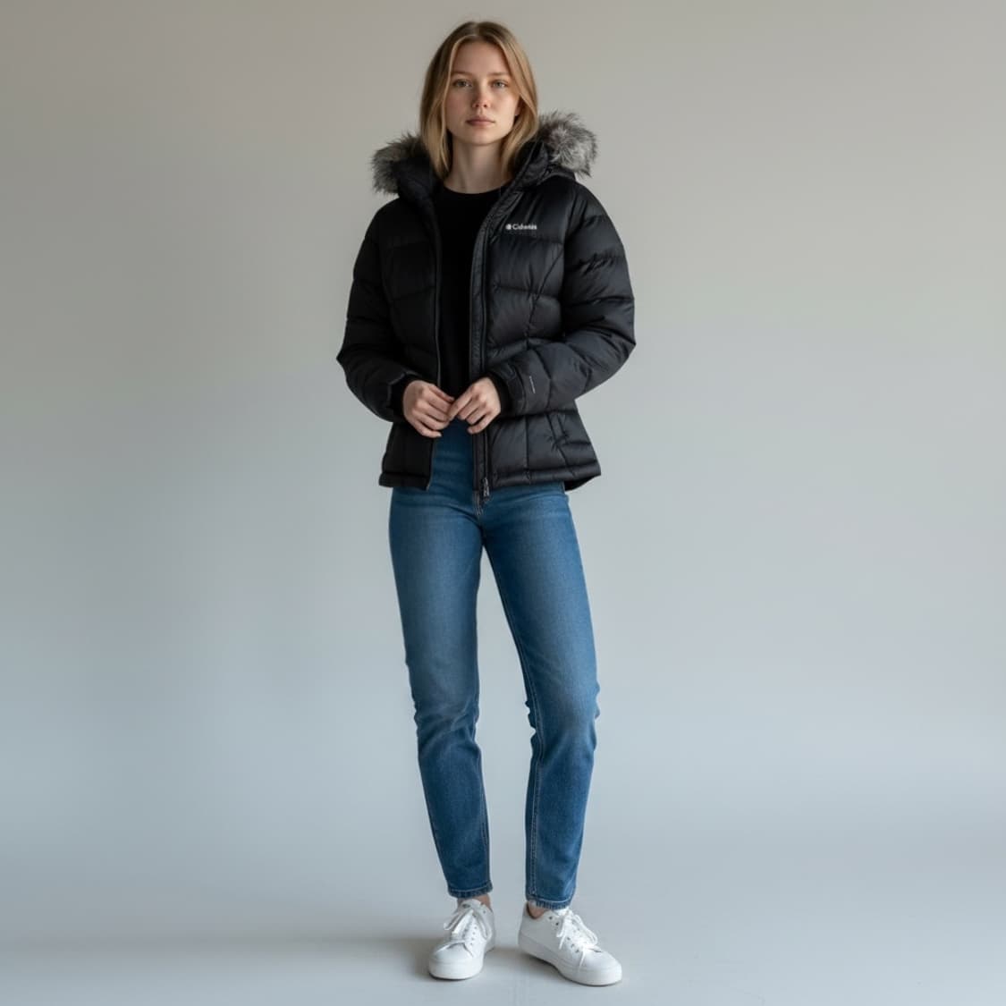 [XS] Columbia 컬럼비아 우먼즈 다운 숏패딩 자켓 상품이미지4