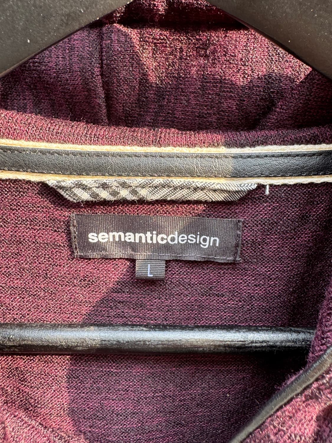 Sementic Design 버건디 후드집업  상품이미지3