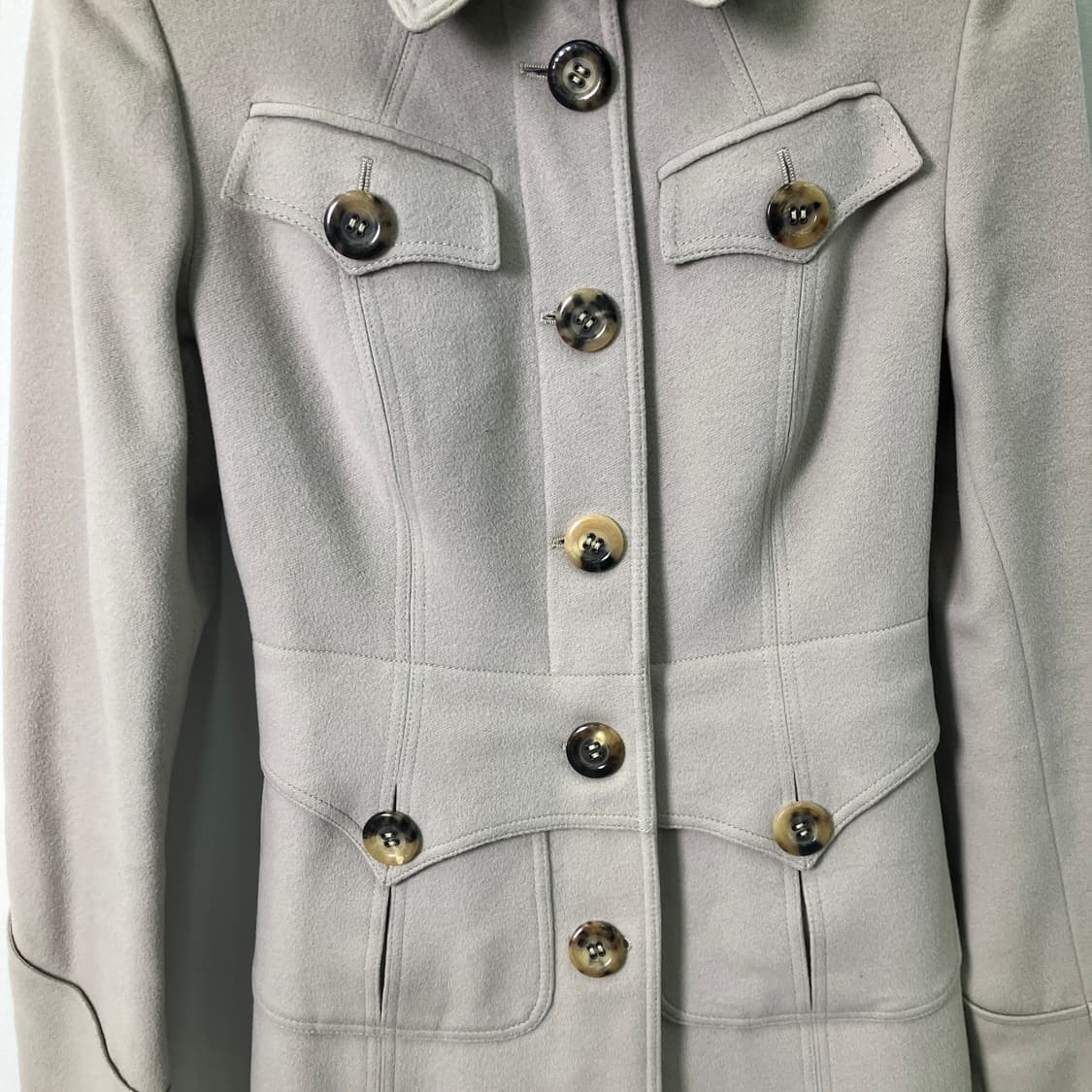 버버리 캐시미어 롱 트렌치 코트 38 상품이미지5