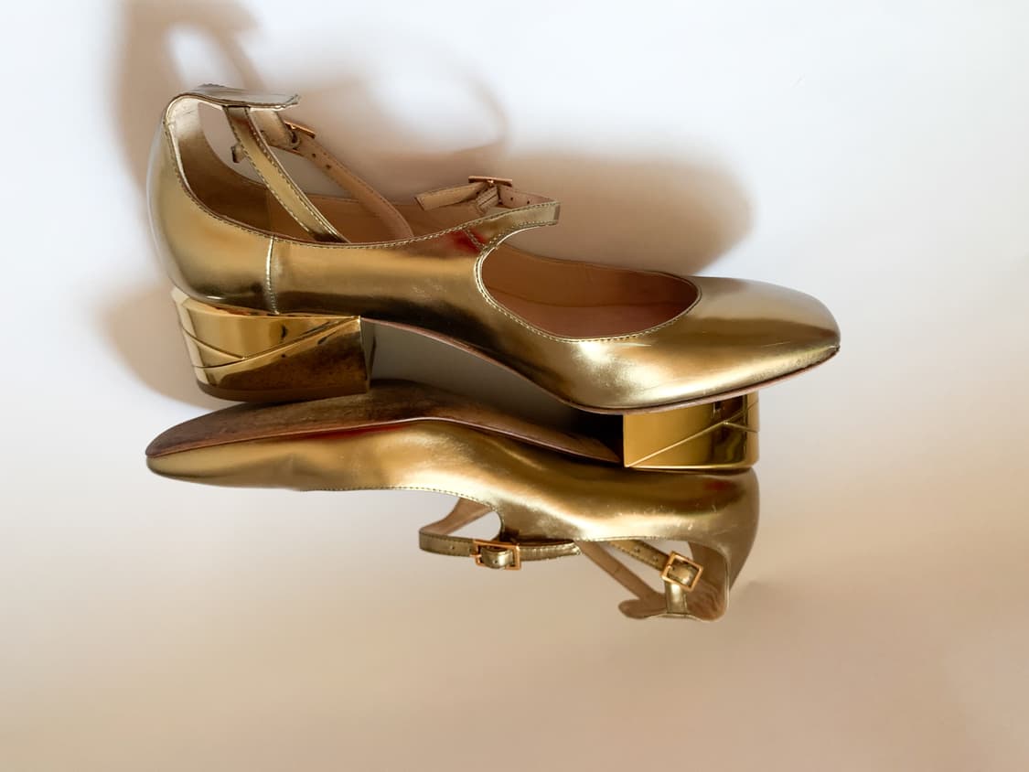 JIMMY CHOO 지미추 윌버 골드 메리제인 슈즈 EU37 상품이미지7