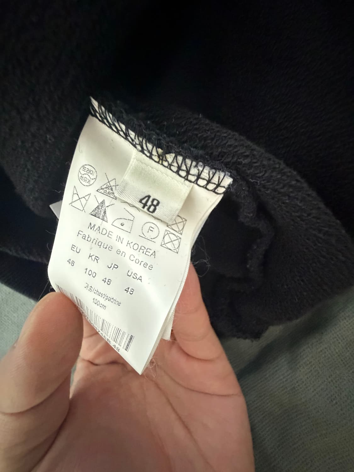 우영미 백로고 후드 블랙 48사이즈 상품이미지3