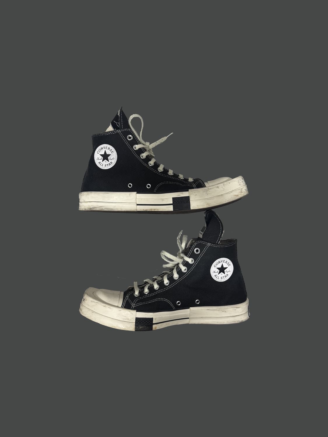 (310) 컨버스 다크쉐도우 터보다크 척70 하이 블랙 상품이미지1