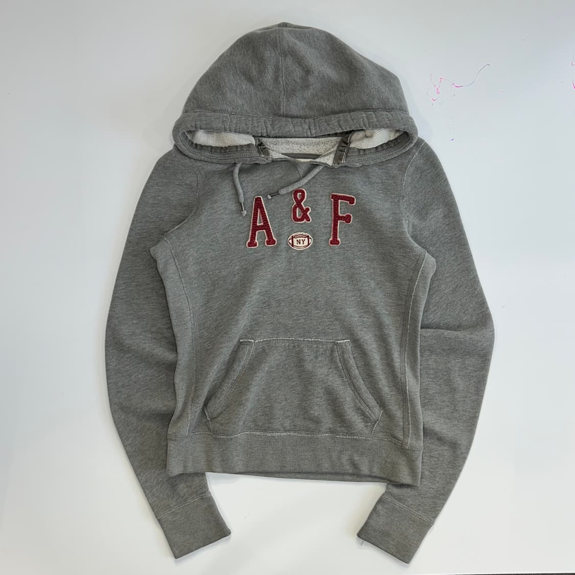 Abercrombie 아베크롬비 A&F 그레이 후드티 상품이미지3