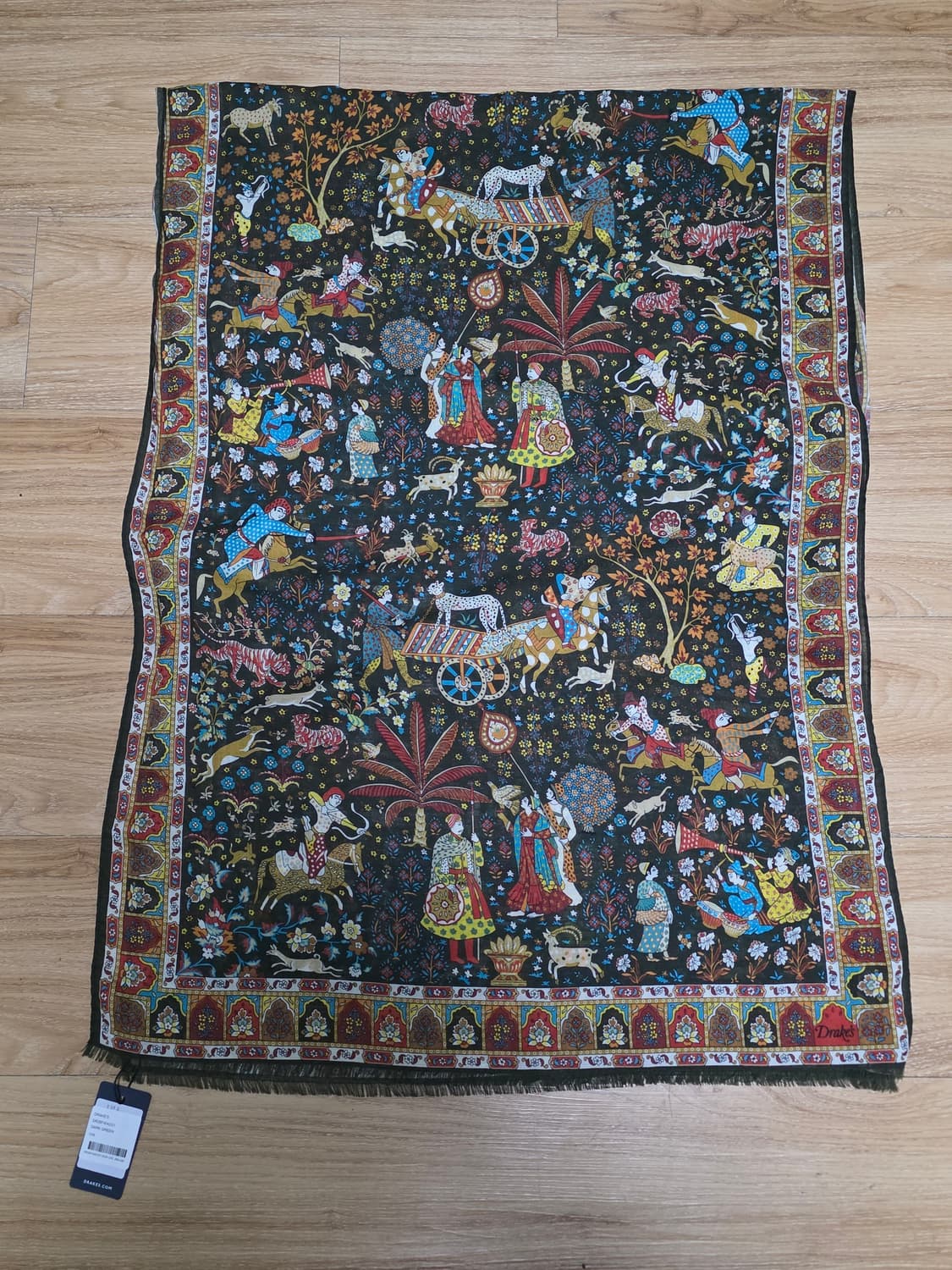 새제품 택포30만)25fw드레익스 무굴 스카프 그린 상품이미지1