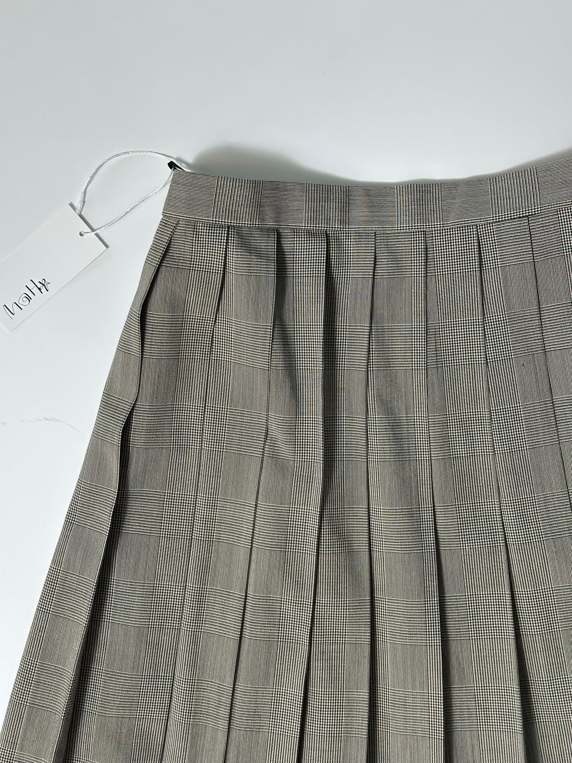 레이어드 플리츠 체크 스커트  상품이미지5