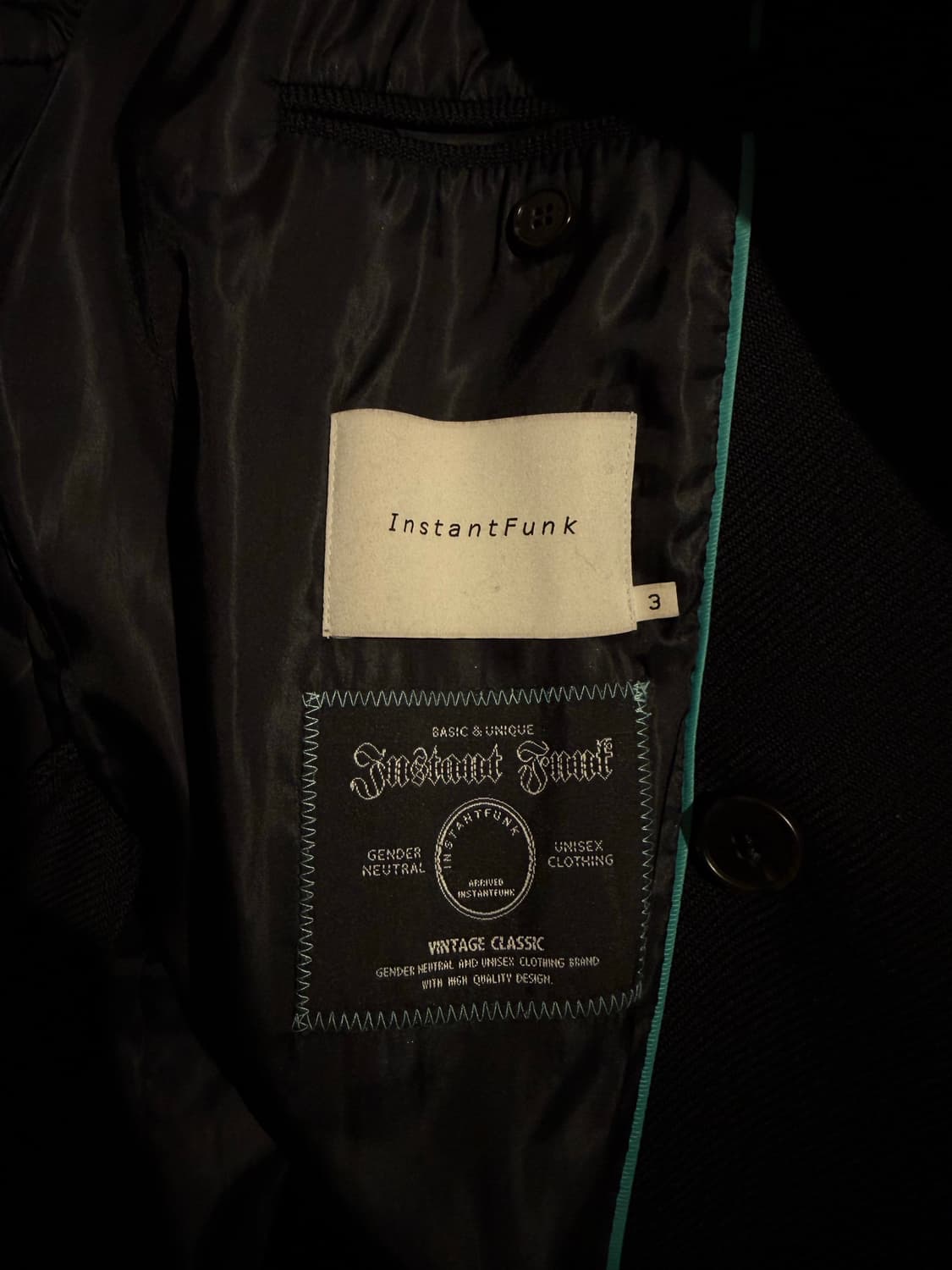 인스턴트펑크 하프 코트 판매합니다 상품이미지3