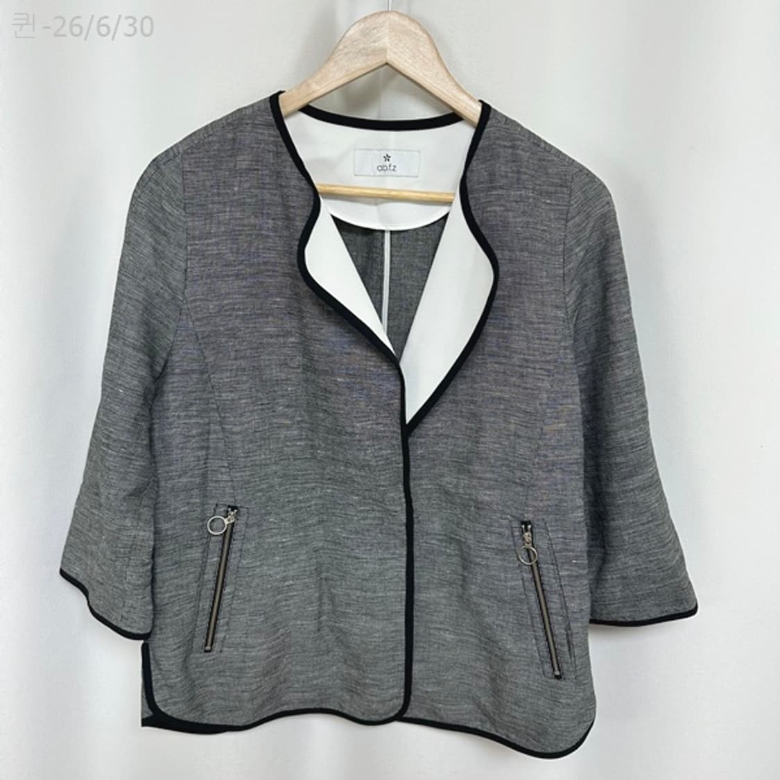 a.b.fz여자 얇은 자켓 가디건 그레이 FREE 상품이미지1