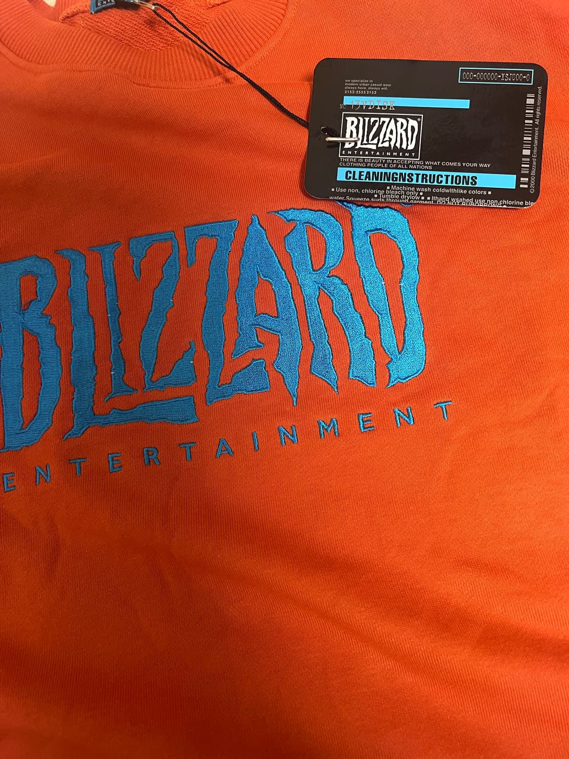 블리자드 blizard 프로모션 오렌지 스웻셔츠 맨투맨 상품이미지5