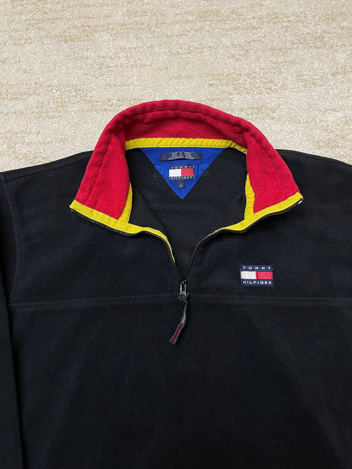 [L] 00s 타미힐피거 후리스 집업 아노락 저캣 쿼터집업 상품이미지3