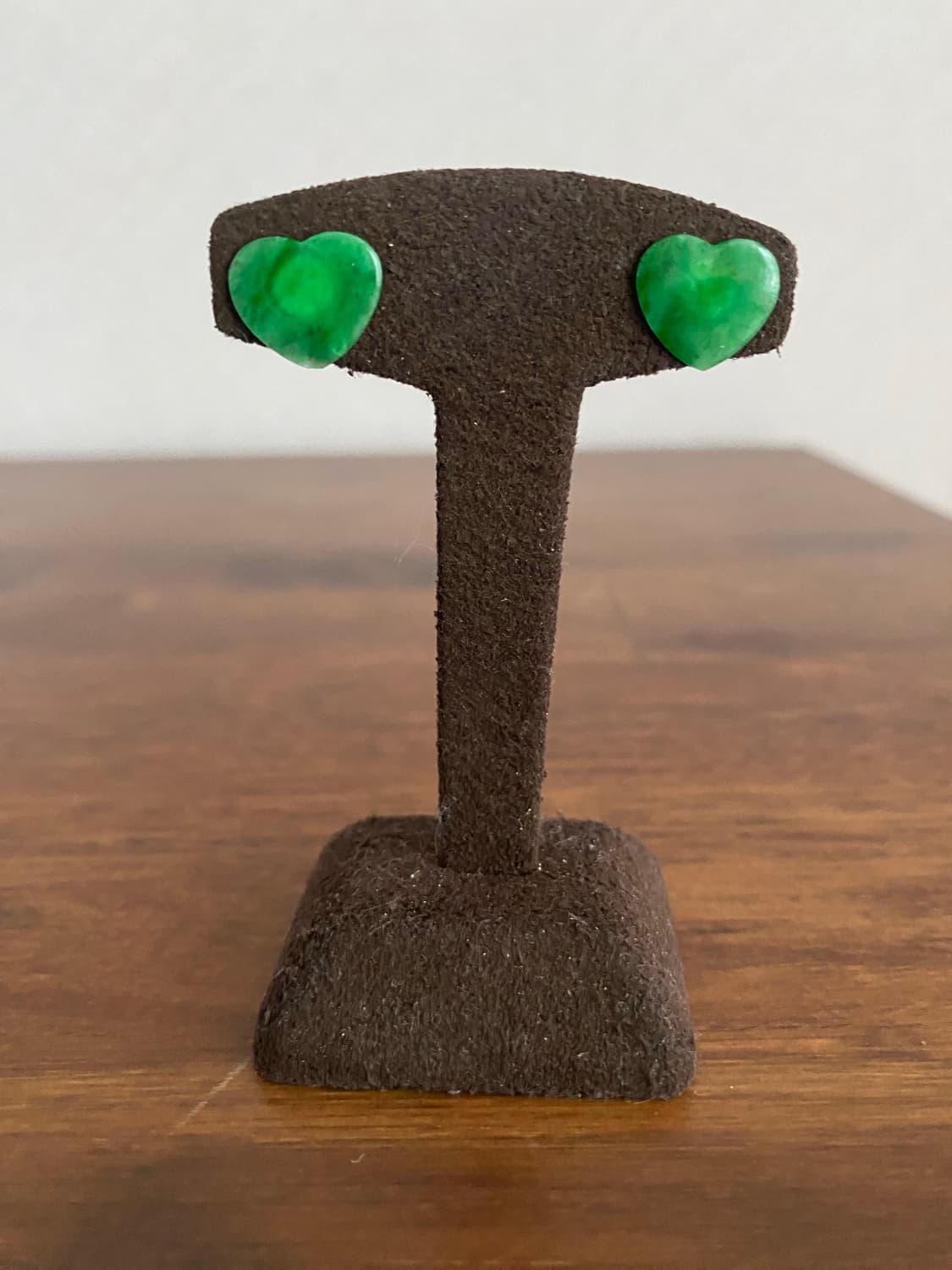 하트 모티브 천연 비취 귀걸이(925,새제품) 상품이미지6