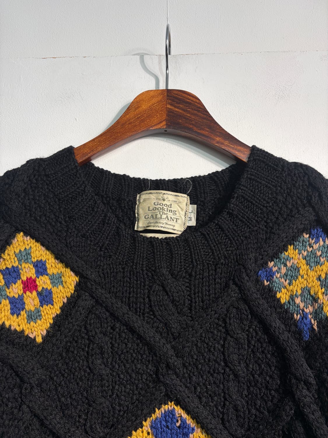 [L~XL] 헤비울 100% 자수 핸드니트 상품이미지6