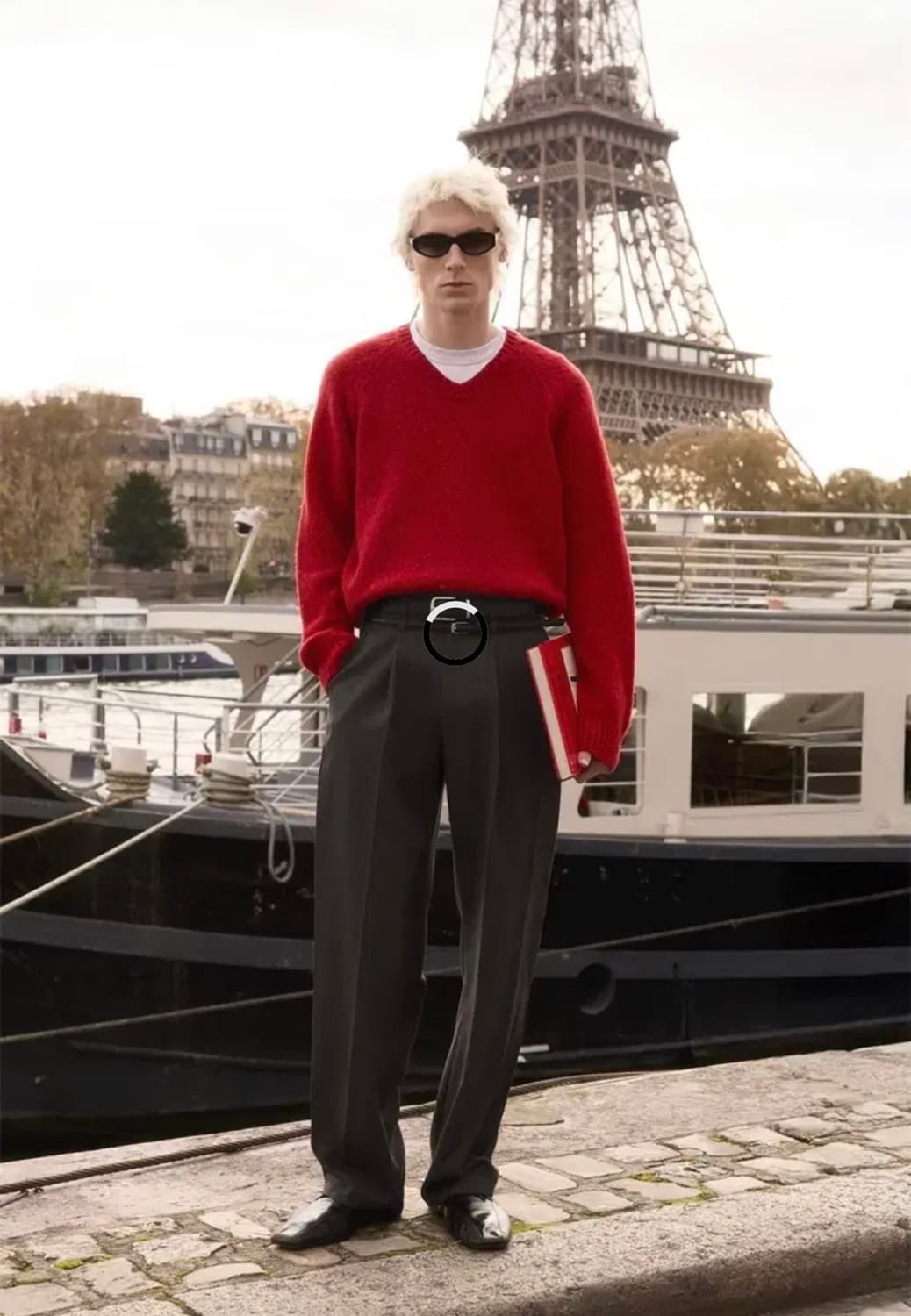 STU 카센티노 브이넥 니트(L) 상품이미지1