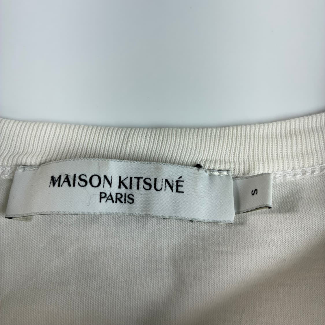 Maison kitsune  메종 키츠네 폭스패치 화이트 반팔티셔츠 상품이미지3