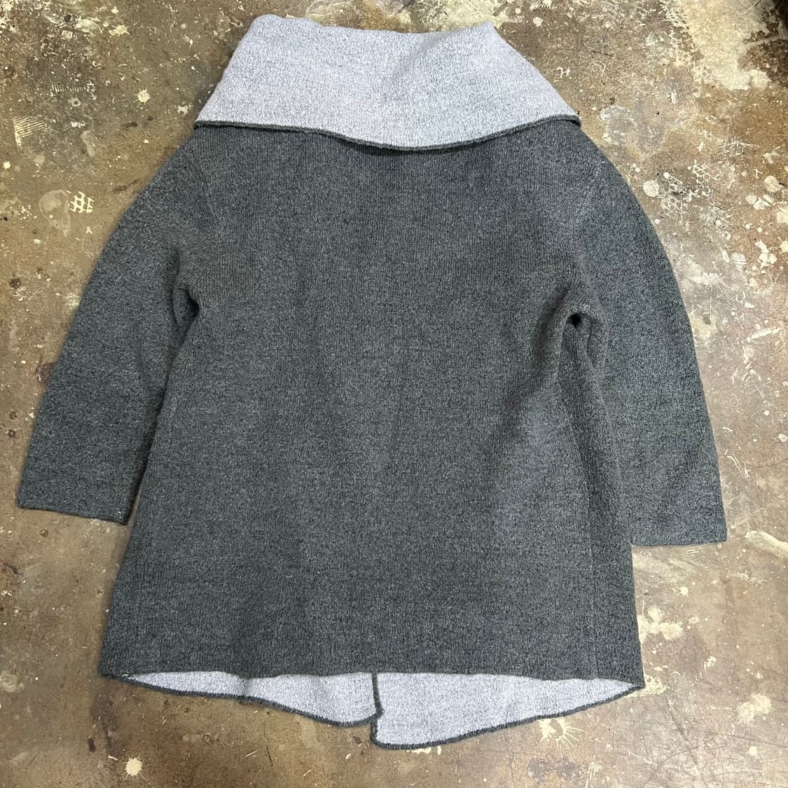 S) ZARA 오버핏 숄카라 가디건 롱가디건 상품이미지7