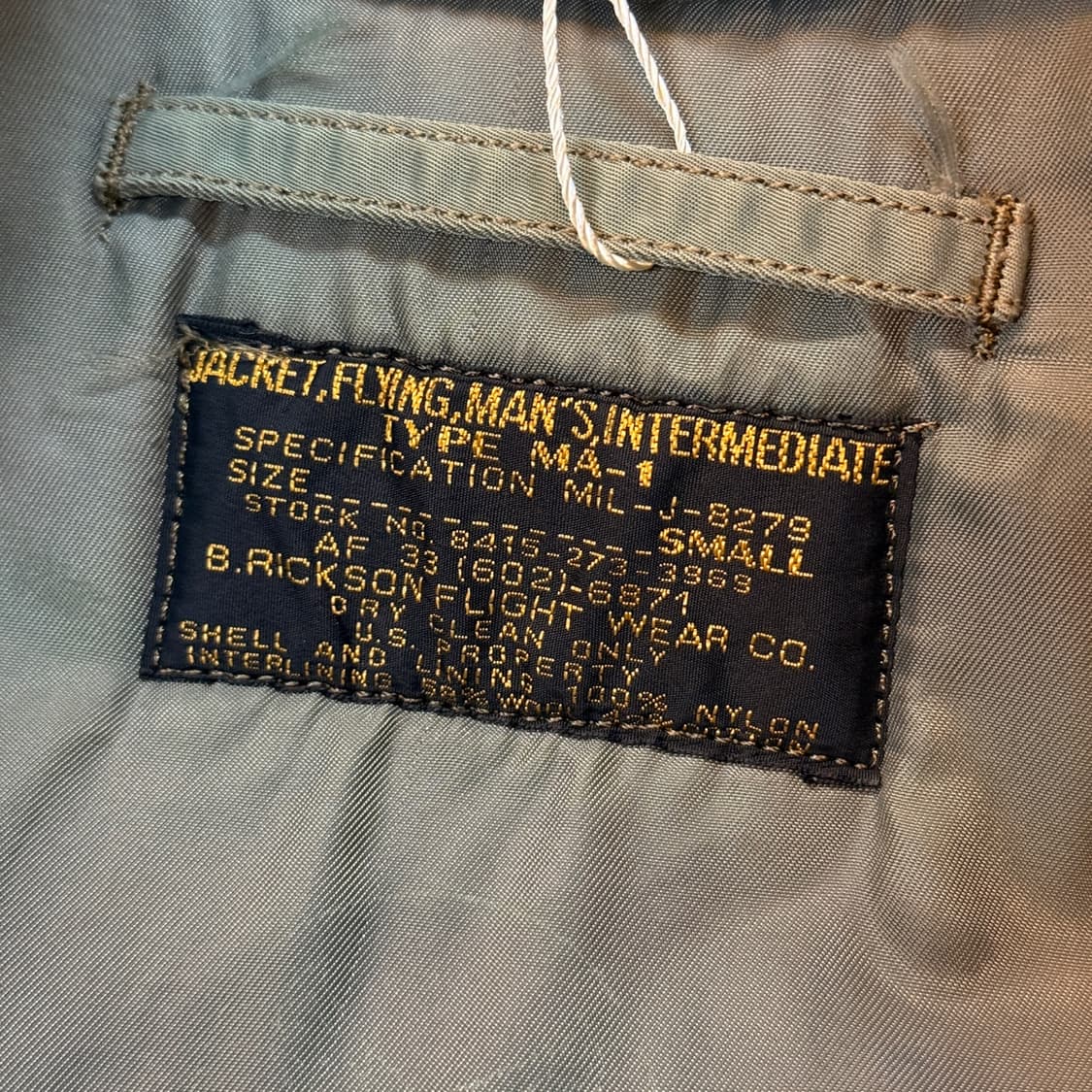 버즈 릭슨 울파일 US AIR FORCE 복각 MA1 상품이미지8