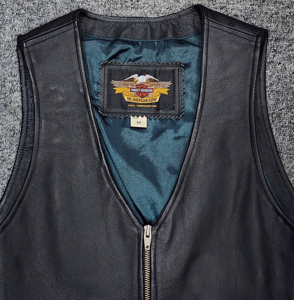 할리 데이비슨 소가죽 조끼 가죽베스트 M 상품이미지4