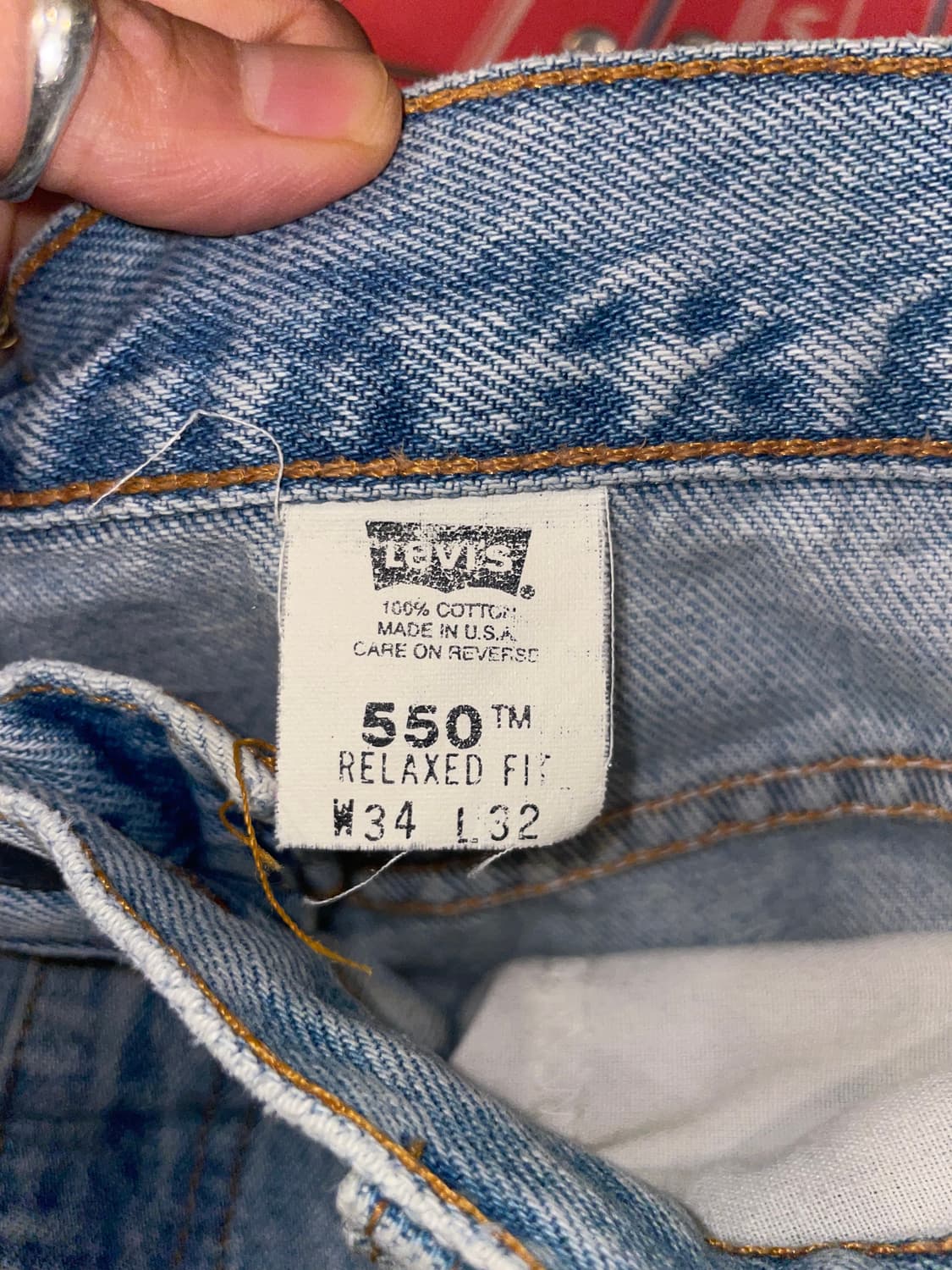 1990's Vintage Levi’s 550 Denim 상품이미지3