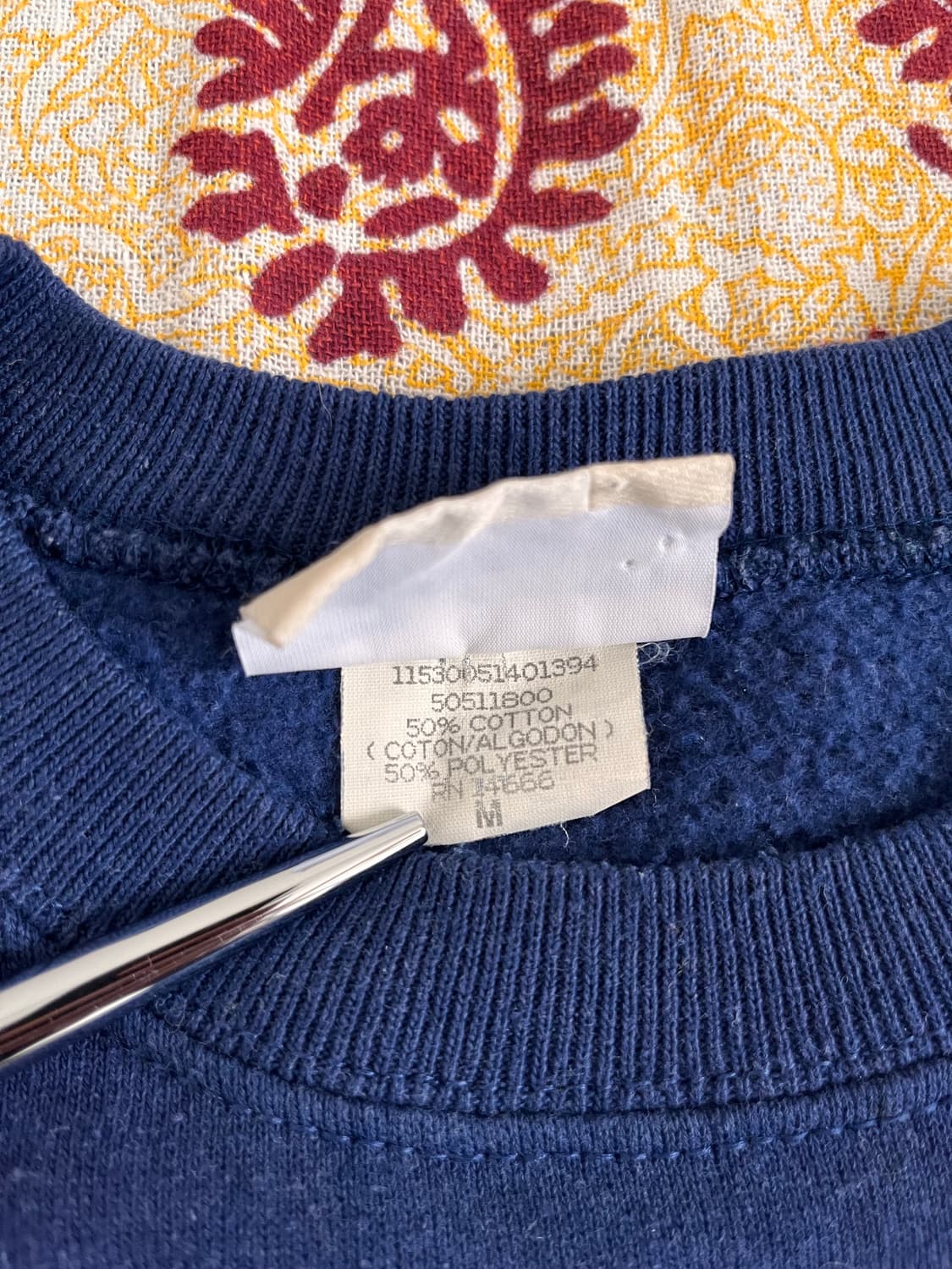 80s  네이비 레글런 스웻셔츠 맨투맨 상품이미지6