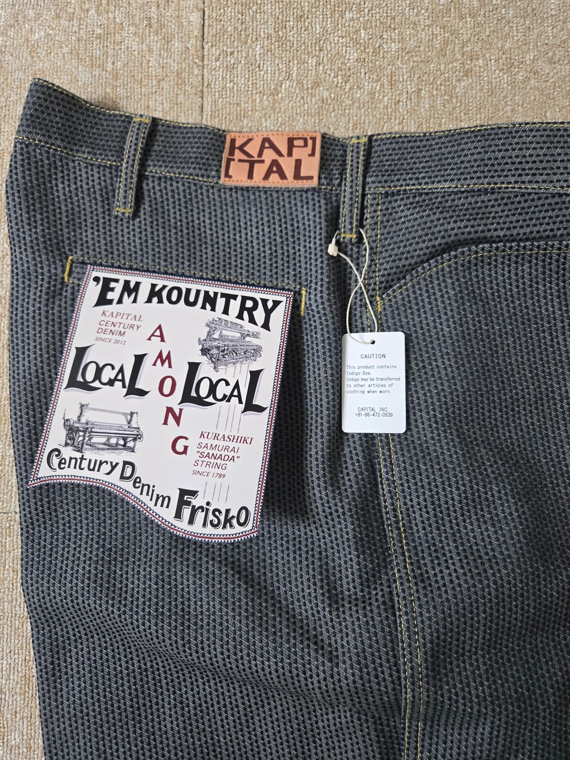 캐피탈 센츄리데님 5P프리스코팬츠 머디 브라운 상품이미지3