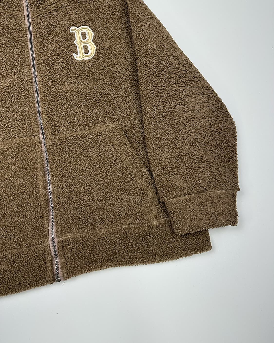 MLB 보스턴 뽀글이 자켓 브라운 상품이미지3