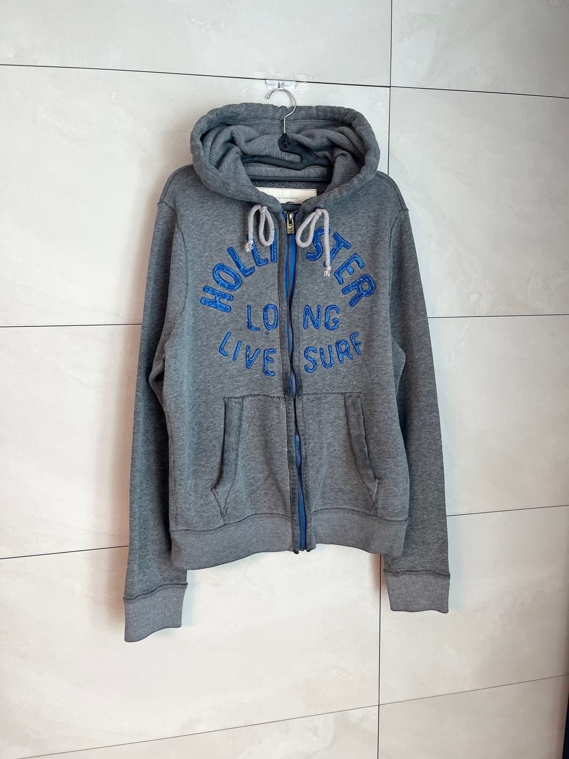 홀리스터 스펠로고 후드집업 그레이 [XL] 상품이미지2