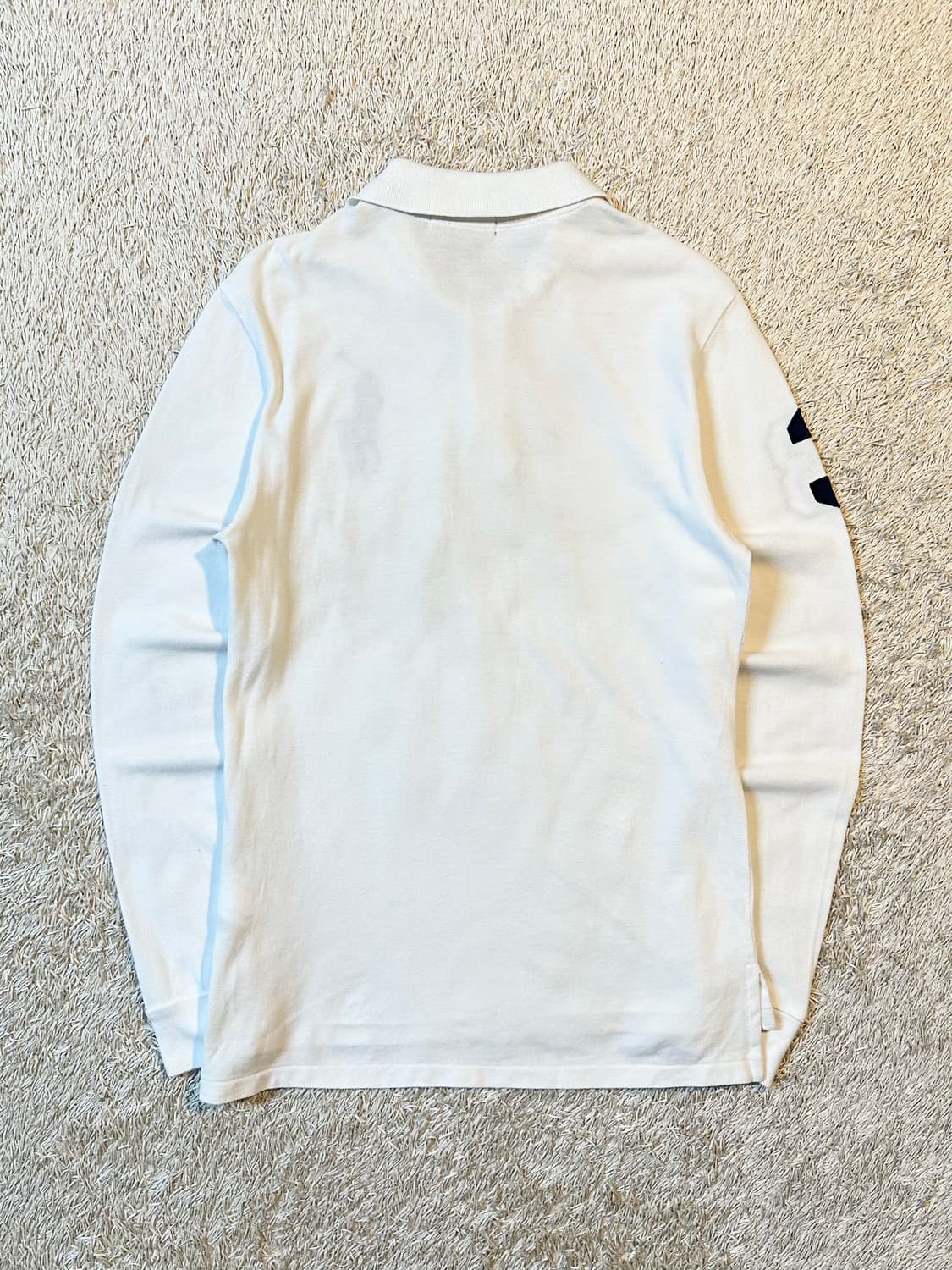 폴로 랄프로렌 신형 빅포니 로고 PK 긴팔 카라티 화이트 상품이미지3