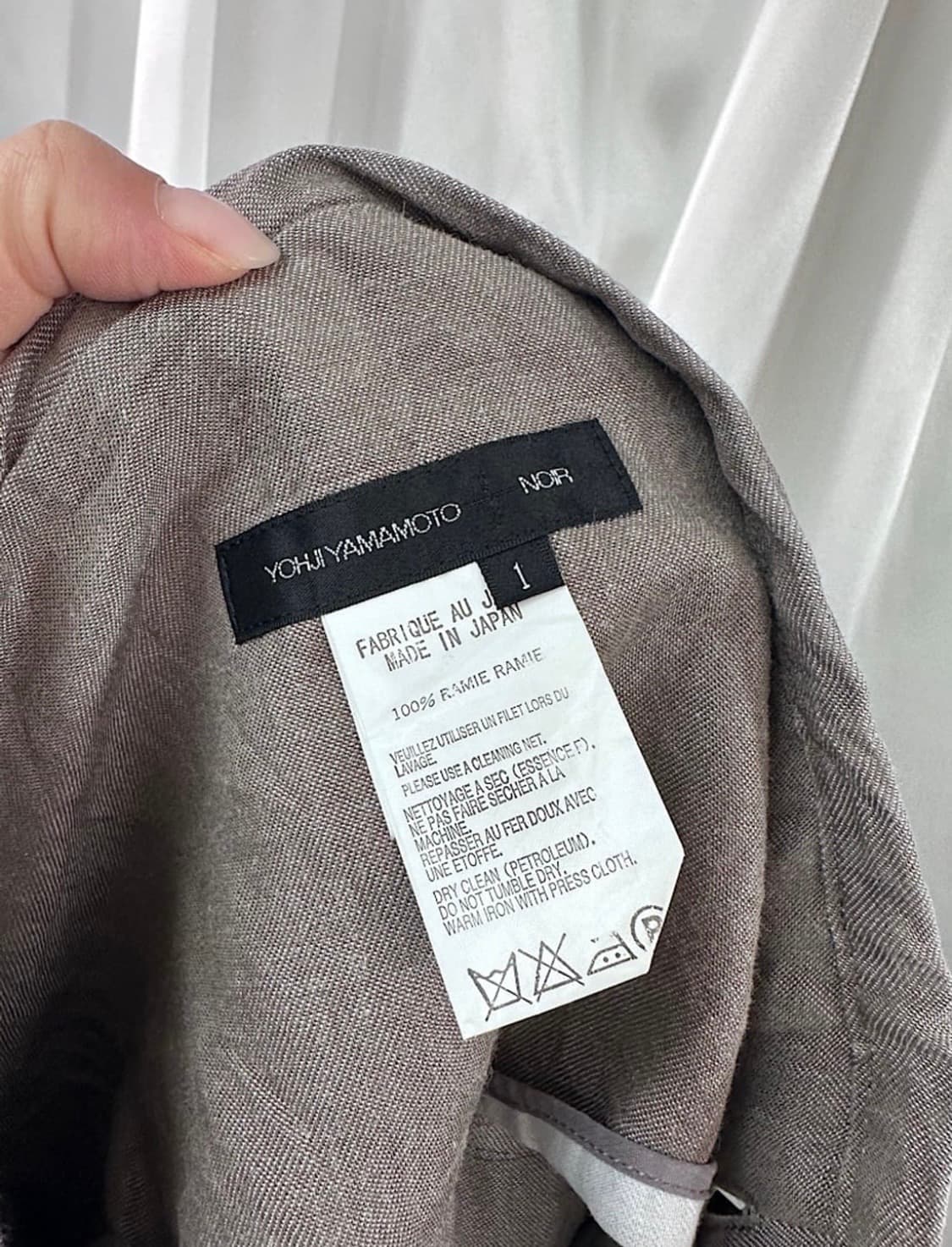 Yohji Yamamoto 요지 야마모토 벨트 랩스커트 상품이미지4