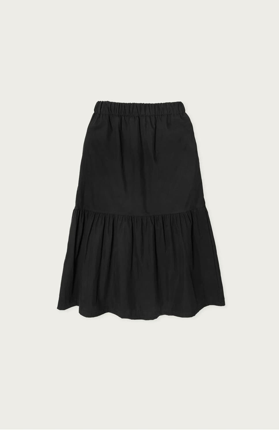 Low shirring skirt black 상품이미지4