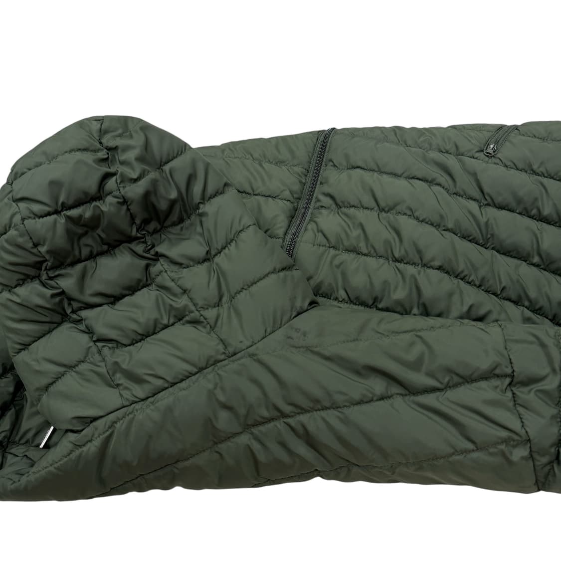 퀵실버 카키 그린 후드 경량패딩 자켓 L 상품이미지7