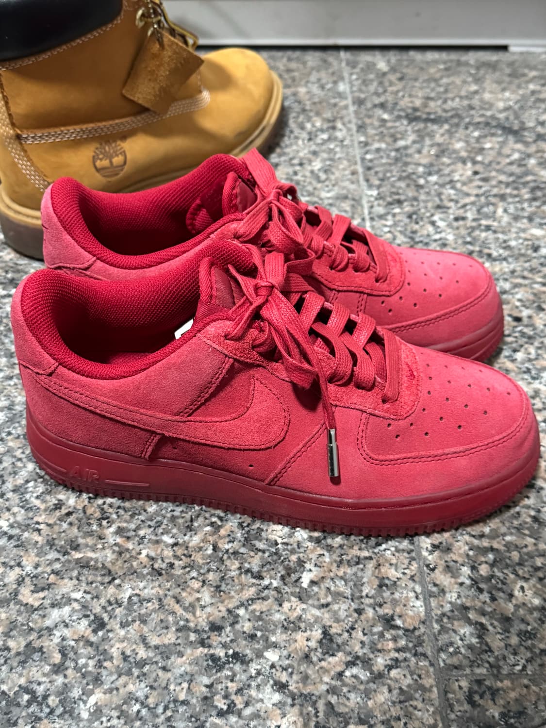 나이키 에어포스1 짐레드 240 스웨이드 스니커즈 운동화 조던슈프림 상품이미지2