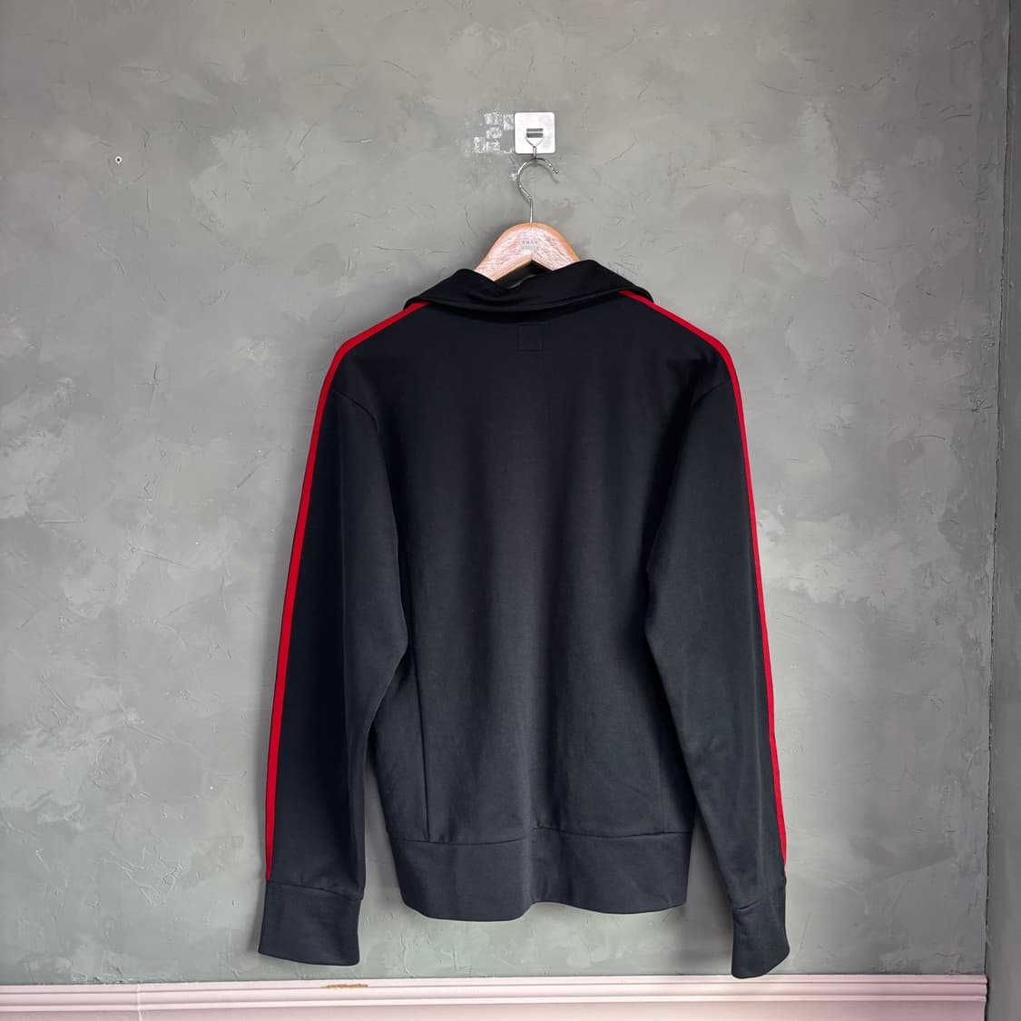 아디다스 빅로고 유로파 져지 트랙탑 검빨 상품이미지4