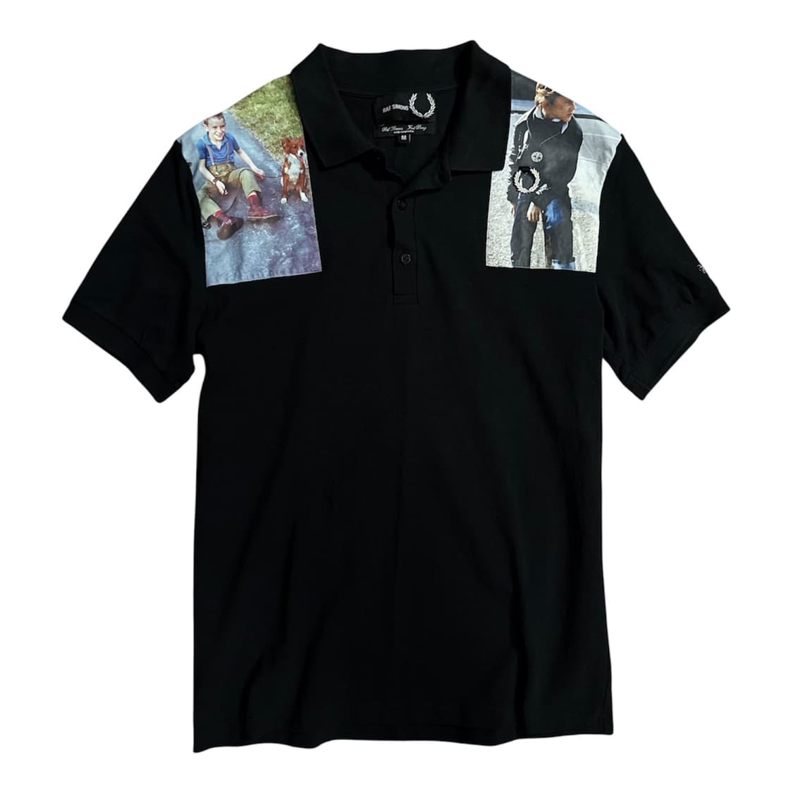 SS20 raf simons printed patch polo 상품이미지1