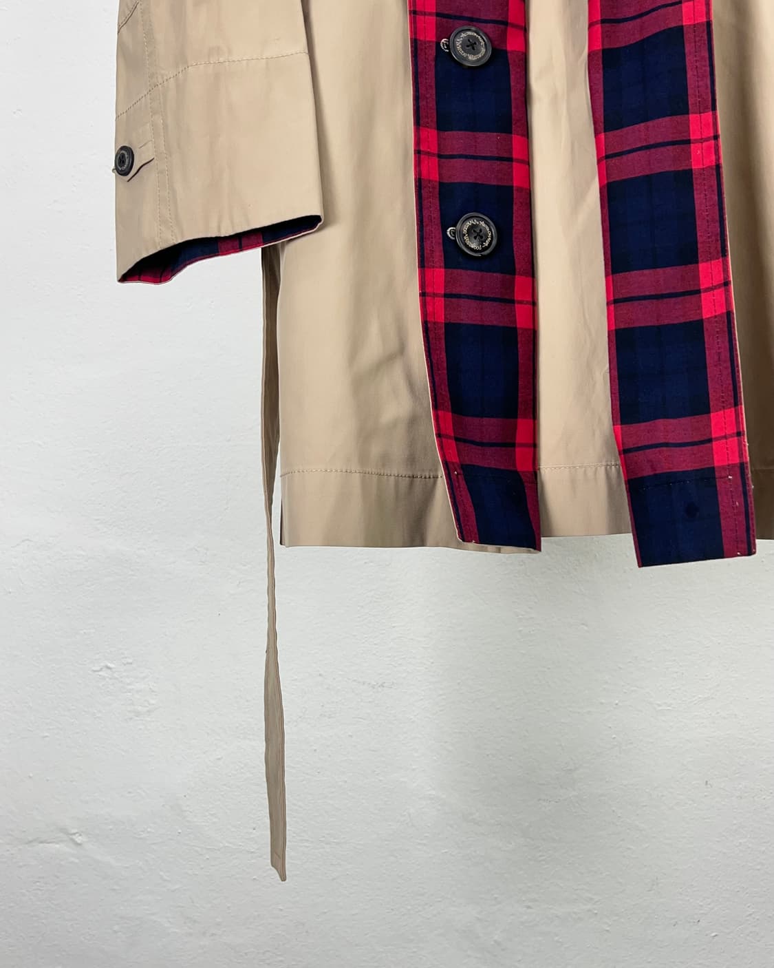 비비안 웨스트우드 앵글로마니아 베이지 타탄 나폴리 트렌치 맥 코트 상품이미지4