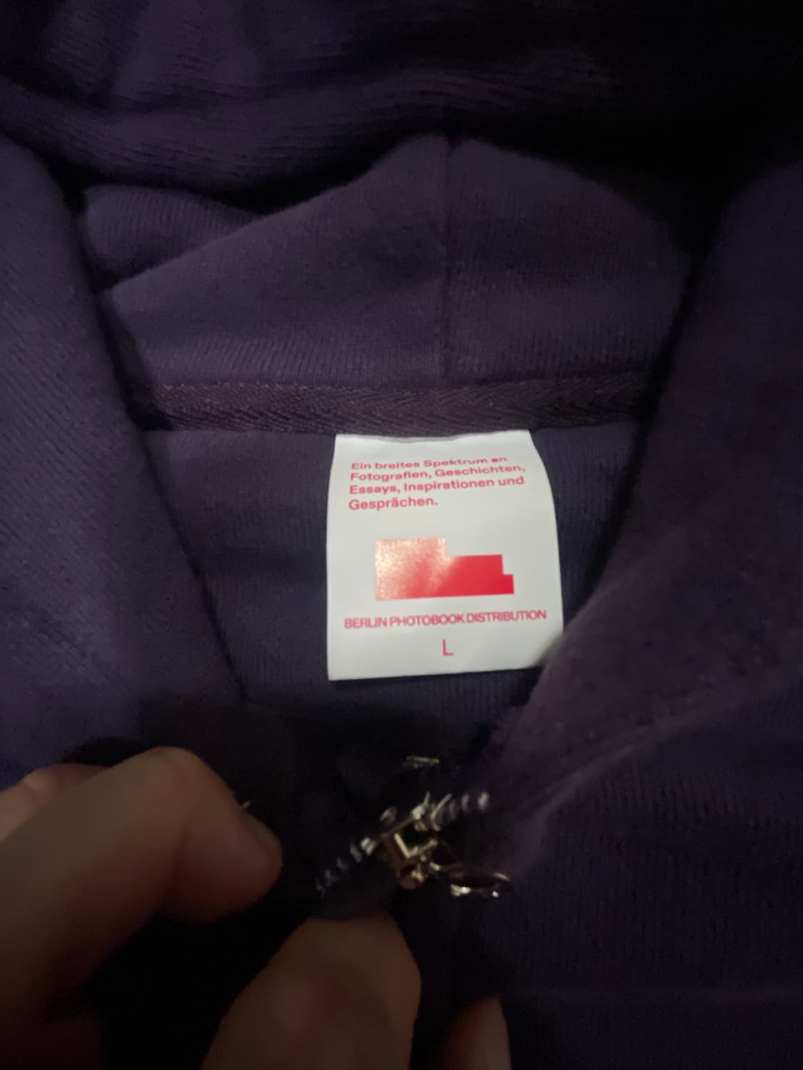 (L) 베를린포토북디스트리뷰션 003 후드 집업 퍼플 상품이미지7